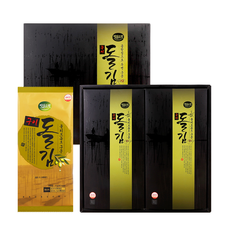 바다소리 구이돌김 4호 + 쇼핑백, 1세트 15,000원