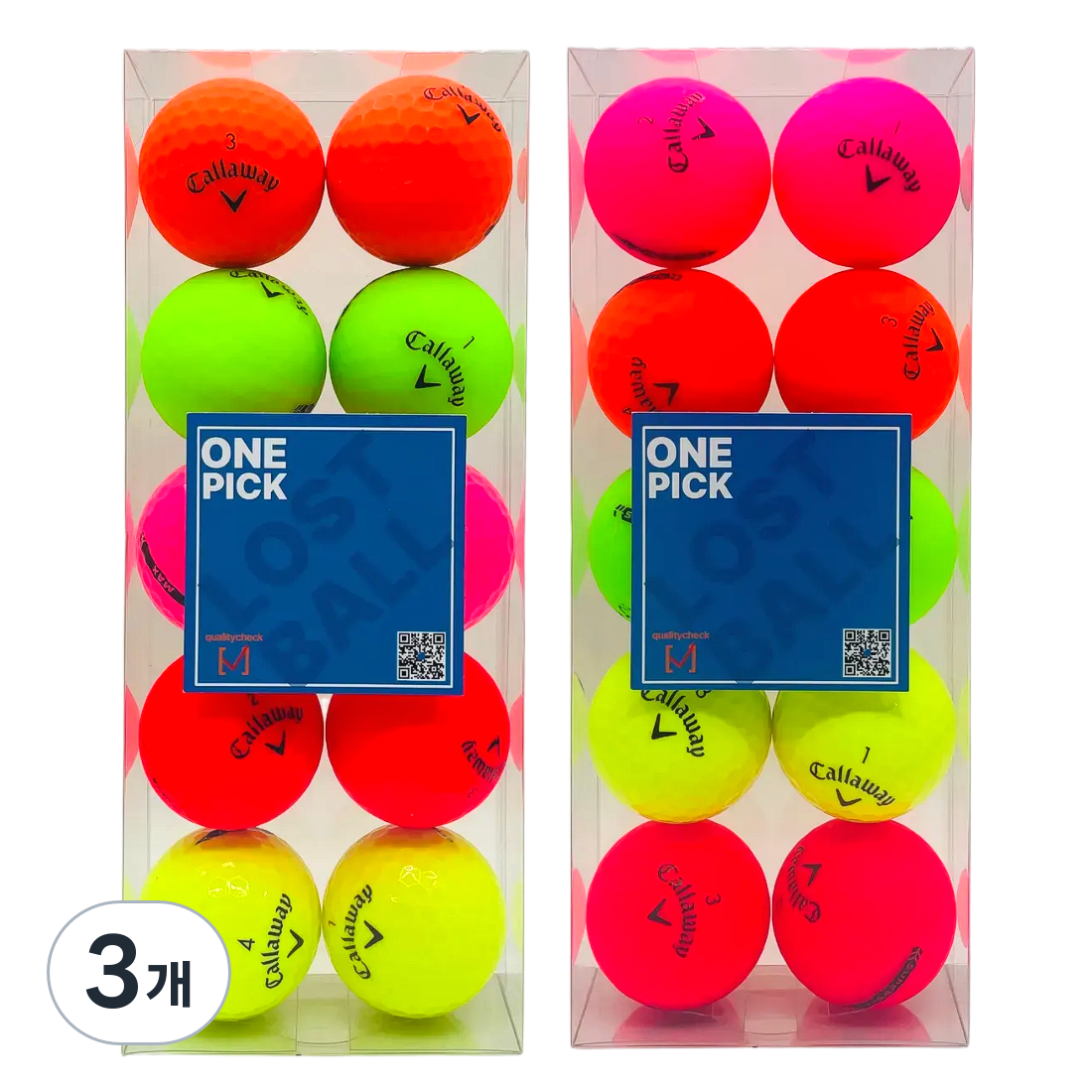 [원픽] 한정수량! 최상급 퀄리티 캘러웨이 컬러볼 특A+++급 검수완료 품질보증볼, 3개, 10개입, 컬러믹스 29,980원