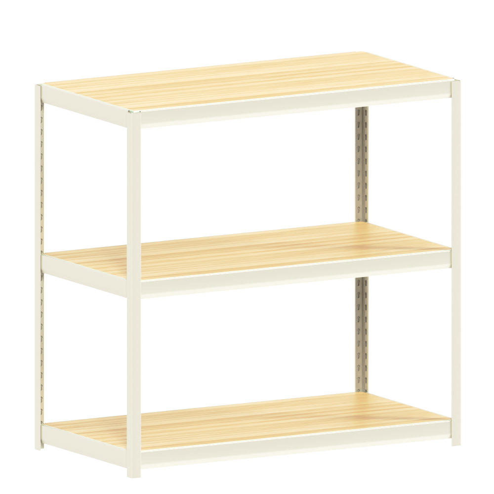 몬스터랙플러스 1200x600x1200 3단 철제 선반 수납장 조립식 앵글, 아이보리, 3단 111,100원