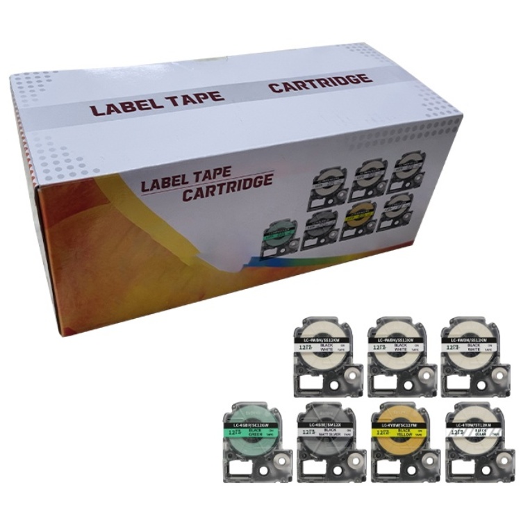 엡손사 호환 라벨테이프 12mm 7개 세트 상품, 옵션B, 12mm 16,000원