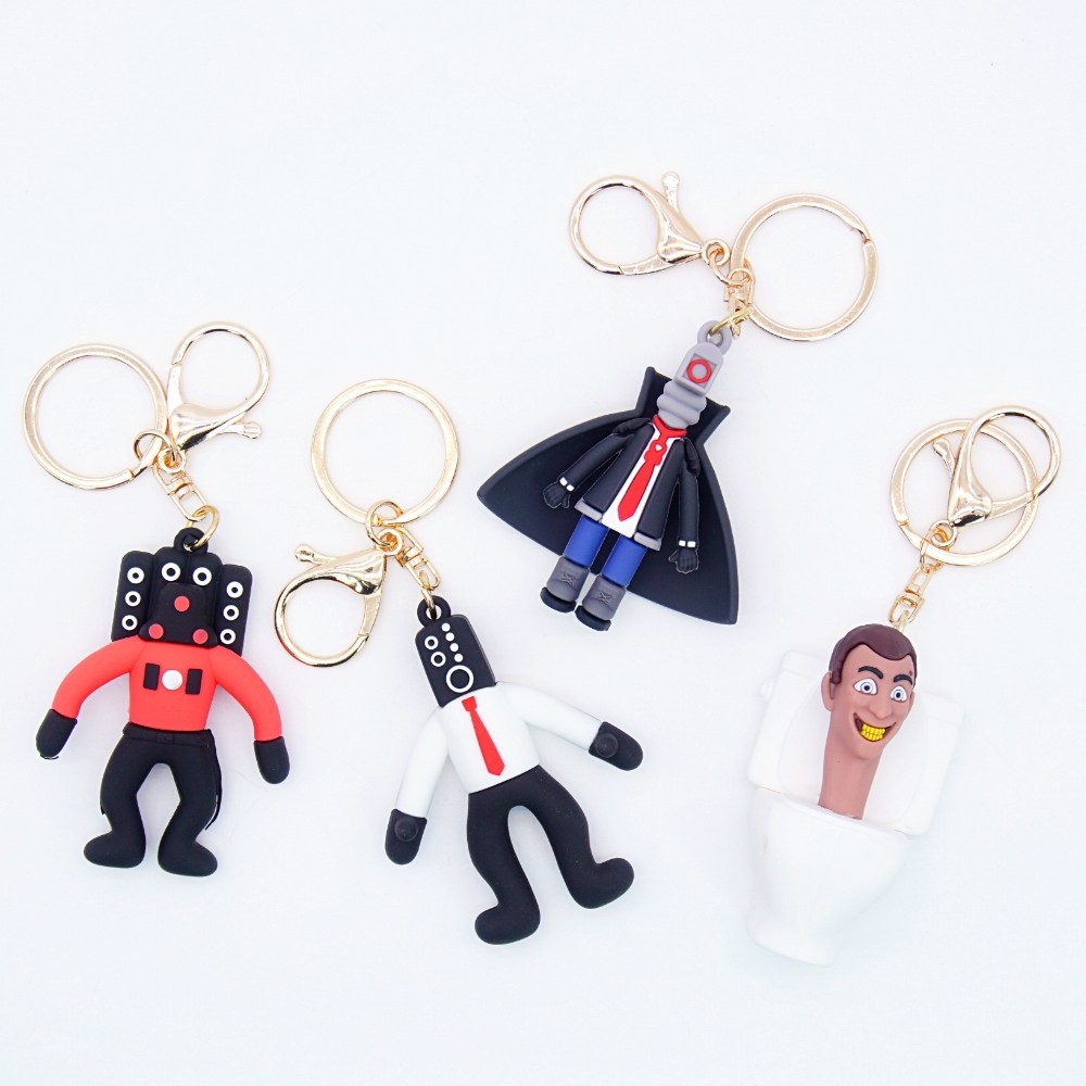 스키비디 토일렛 키링 피규어 열쇠고리 키홀더 가방고리 타이탄 스피커맨 카메라맨, 1개 6,900원