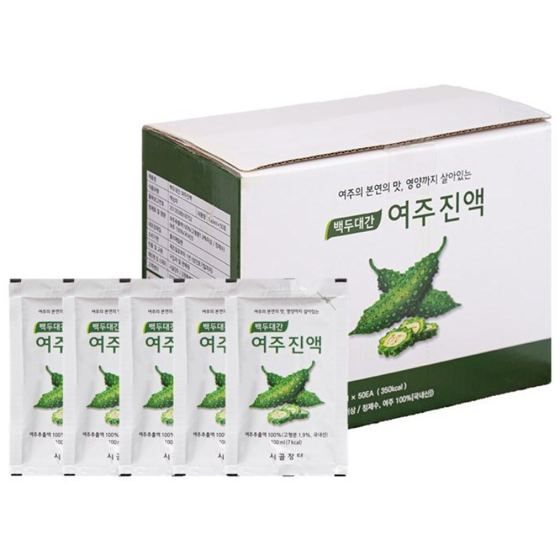 시골장터 여주즙 백두대간 여주진액 액기스 여주차, 30개, 100ml 19,790원