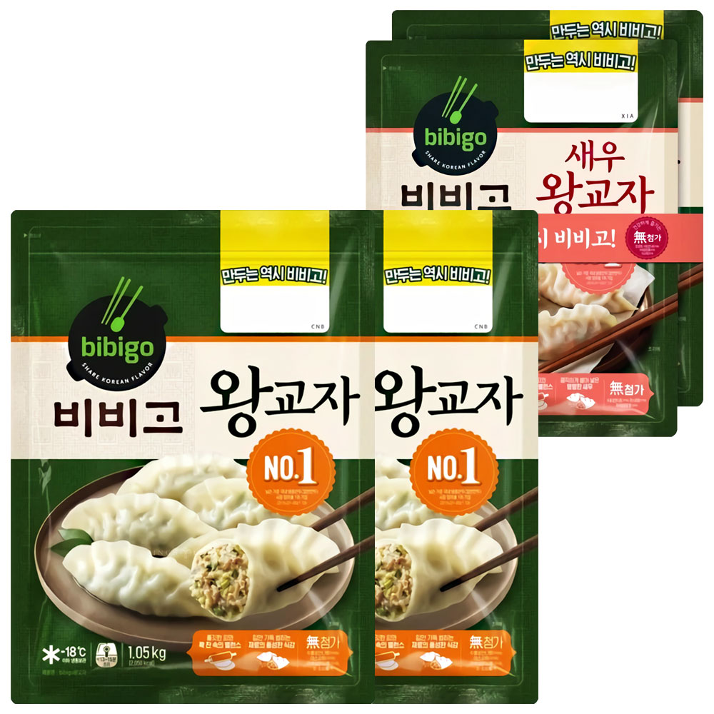 [CJ제일제당] 비비고왕교자1.05KGX2+새우왕교자 315GX2개, 2개, 315g 26,200원