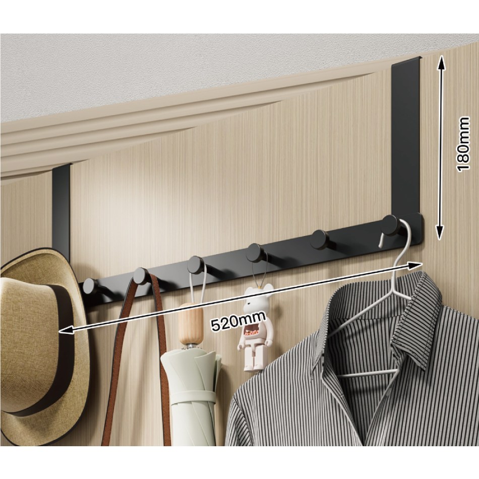 마벨인홈 무타공 철제 문걸이 도어 행거후크, 블랙, 1개 11,920원