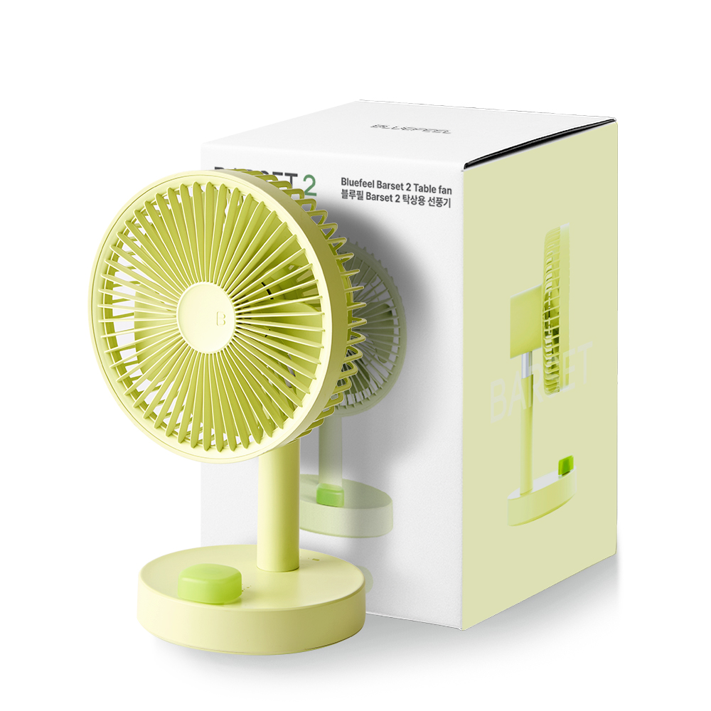 블루필 바셋2 무선 저소음 미니 탁상용 선풍기, BFN320, 그린 33,300원