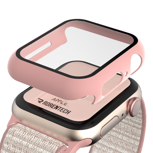 로랜텍 애플워치 호환 풀커버 강화유리 액정보호 케이스, 핑크, 1개 6,900원
