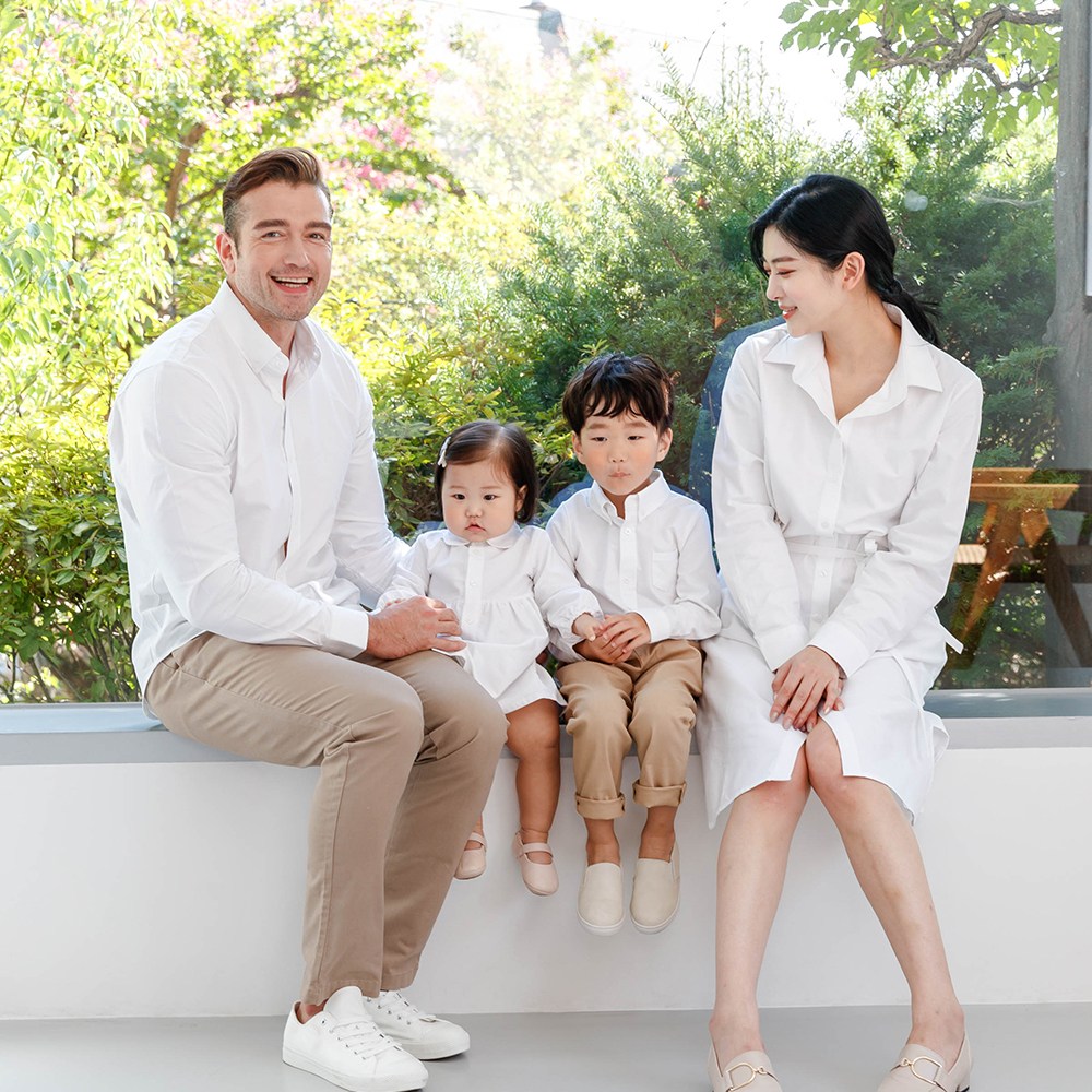 미쏘아 패밀리룩 화이트컬렉션 커플룩 돌촬영 가족의상 27,900원