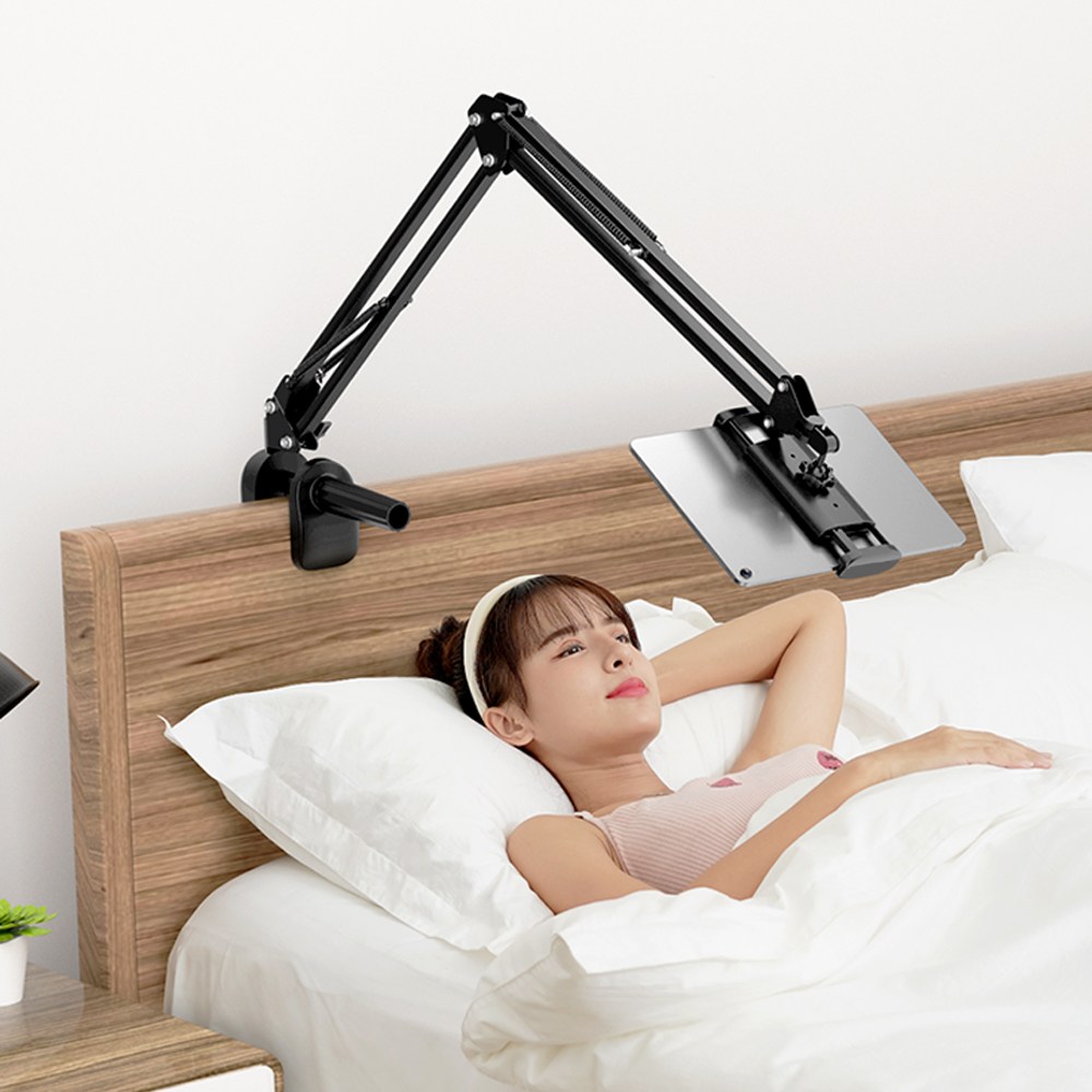 모가비 침대 태블릿PC 휴대폰 3단 관절형 자바라 거치대 MOG-117, 블랙, 1개 10,000원