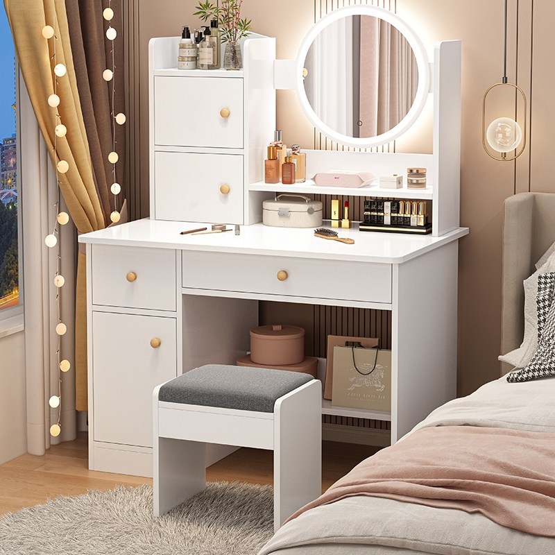 ANYOU 화장대 일체형 스마트미러 침실화장탁서랍장 책상 투인원 화장대 80CM 81,200원