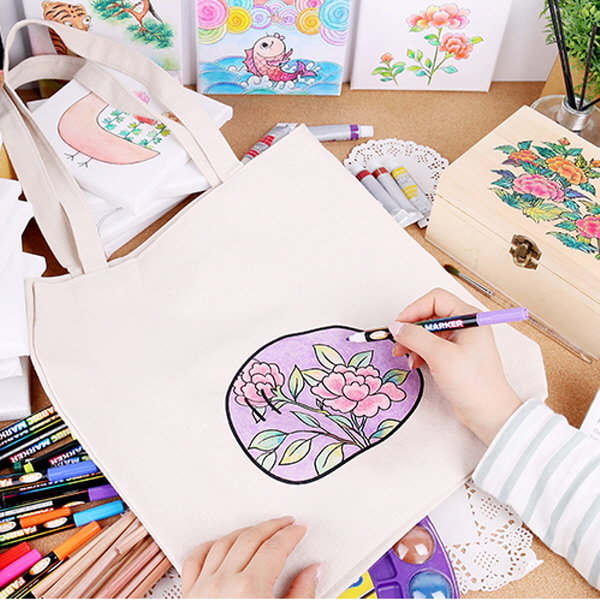 민화 에코백 만들기(33 X 35cm), 달팽이 3,400원