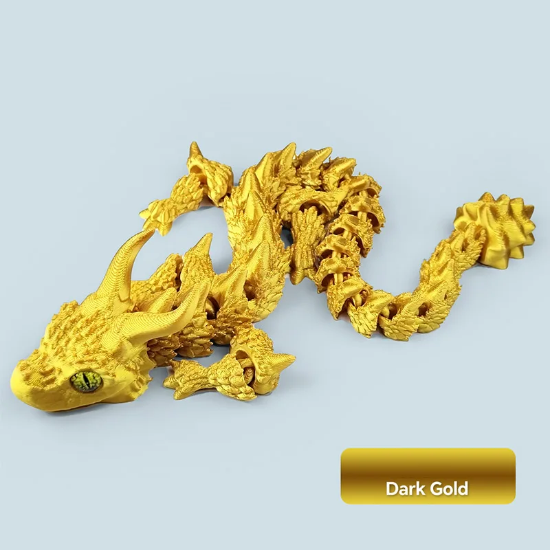 3D 인쇄 드래곤 장식품 모조 눈 이중 뿔 데스크탑 어린이 방 공예품 축제 선물 12,600원