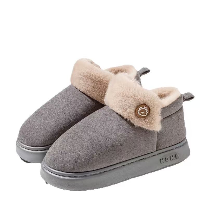 겨울  실내화 실외화 사무실 슬리퍼 따뜻한 발목 털 신발 부츠LY-087YYM 3,800원