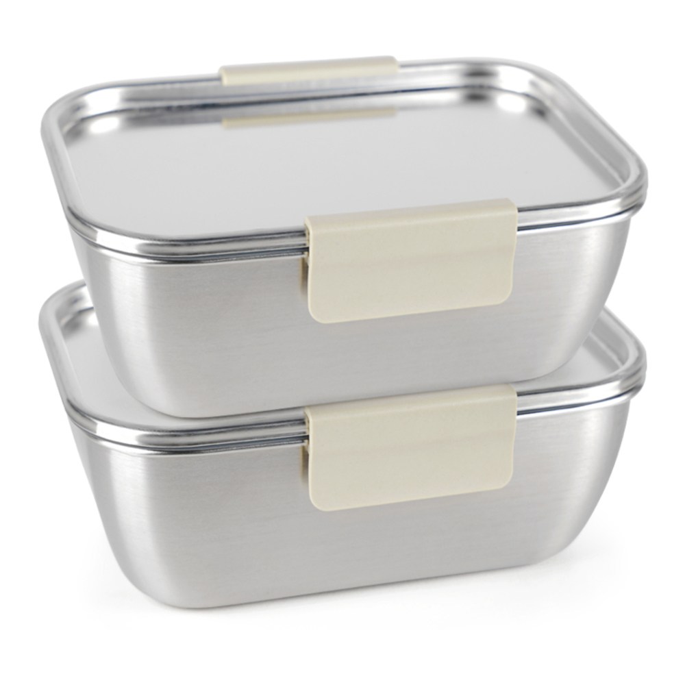 국산 올스텐 크림 스텐밀폐용기, 6호 1500ml, 2개 52,900원