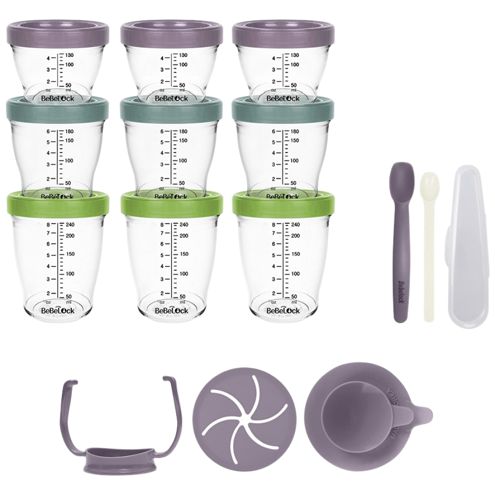 [베베락] 포네르 트라이탄 이유식용기 Full세트, 레드빈, 1세트, 240ml 35,000원