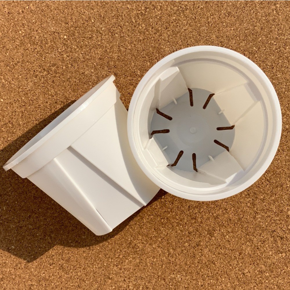 슬릿화분 원형 플라스틱 화분 슬릿분 화이트 3,400원