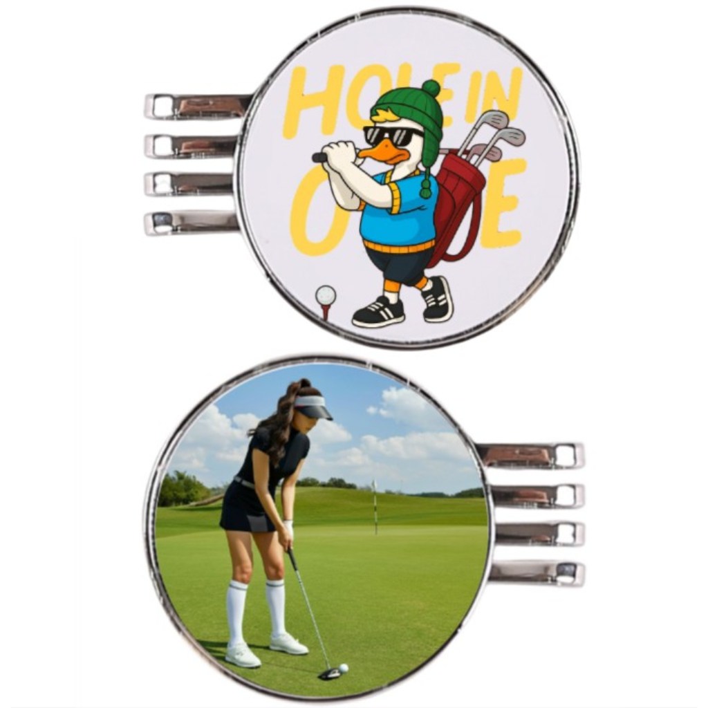 커스텀 골프 볼마커 사진 레터링 로고 홀인원기념 자석클립 포함 맞춤 주문제작 12,000원