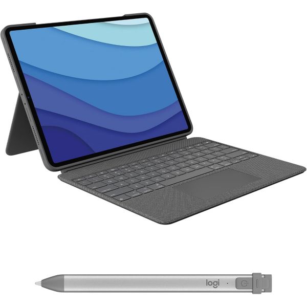로지텍 콤보 터치 탈착식 백라이트 키보드 케이스 옥스포드 그레이 12.9인치 아이패드 프로 5세대, 6세대 - 2021,2022 모든 아이패드용 크레용 디지털 펜슬 2018년 523,000원