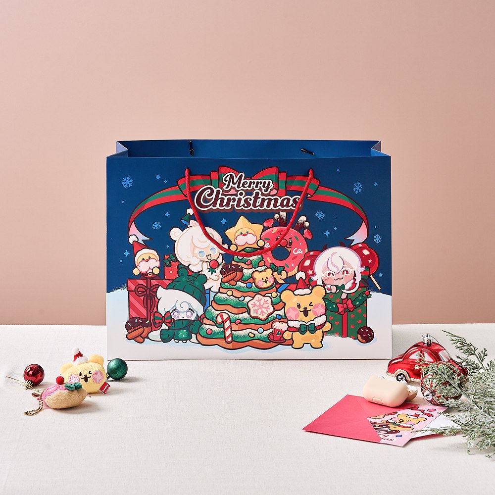 [버터샵] 쿠키런 쿠키런X버터패밀리 크리스마스 쇼핑백 L 3,000원