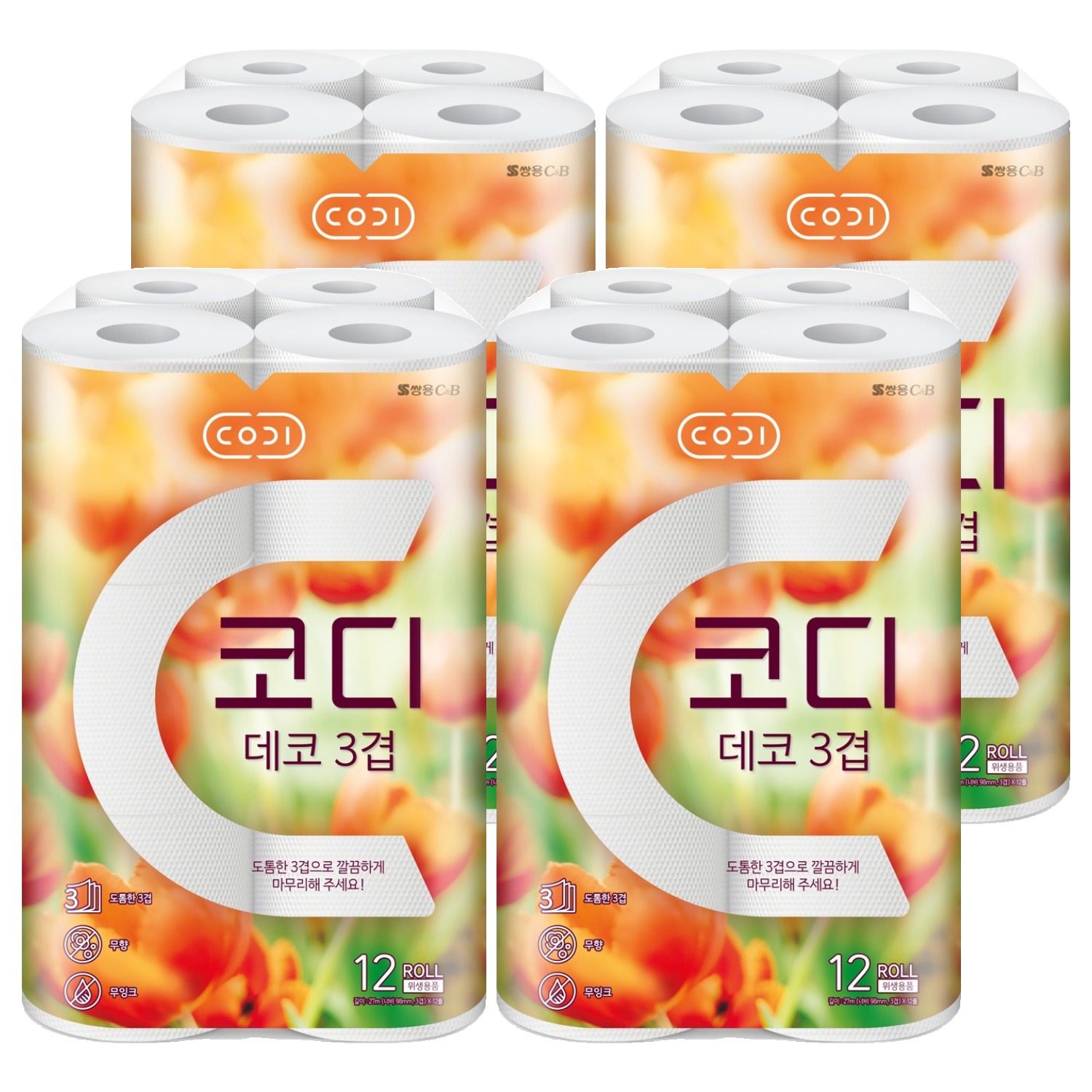 코디 3겹 데코 롤화장지 22,290원