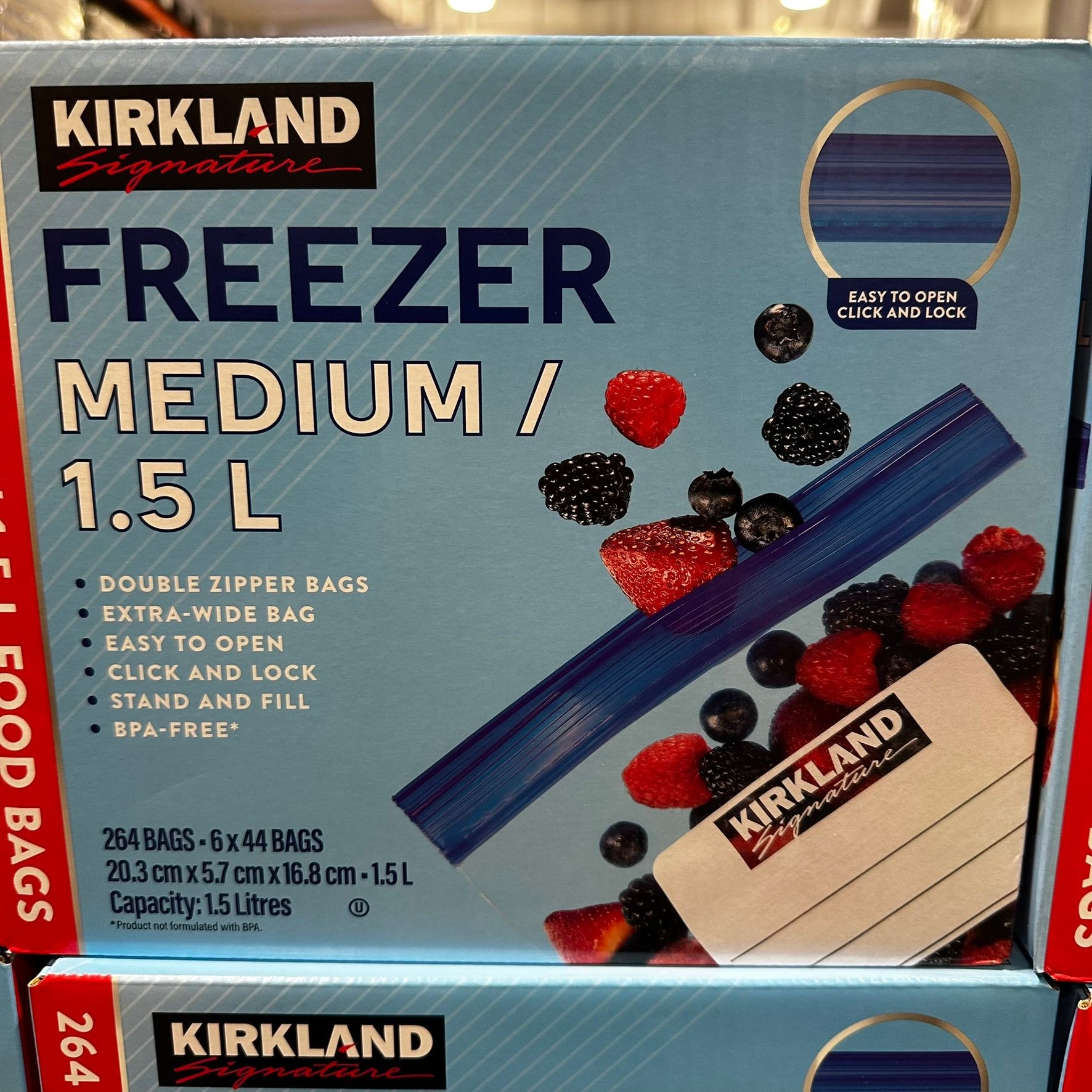 커클랜드 지퍼백, 6개, 44개입 32,960원