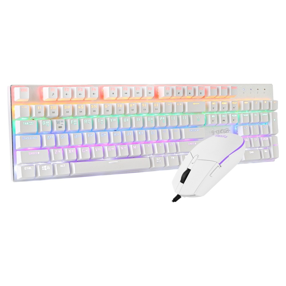 지클릭커 게이밍 키보드 갈축 + 마우스 세트, WHITE, GMK-510X SPECIAL, 일반형 34,900원