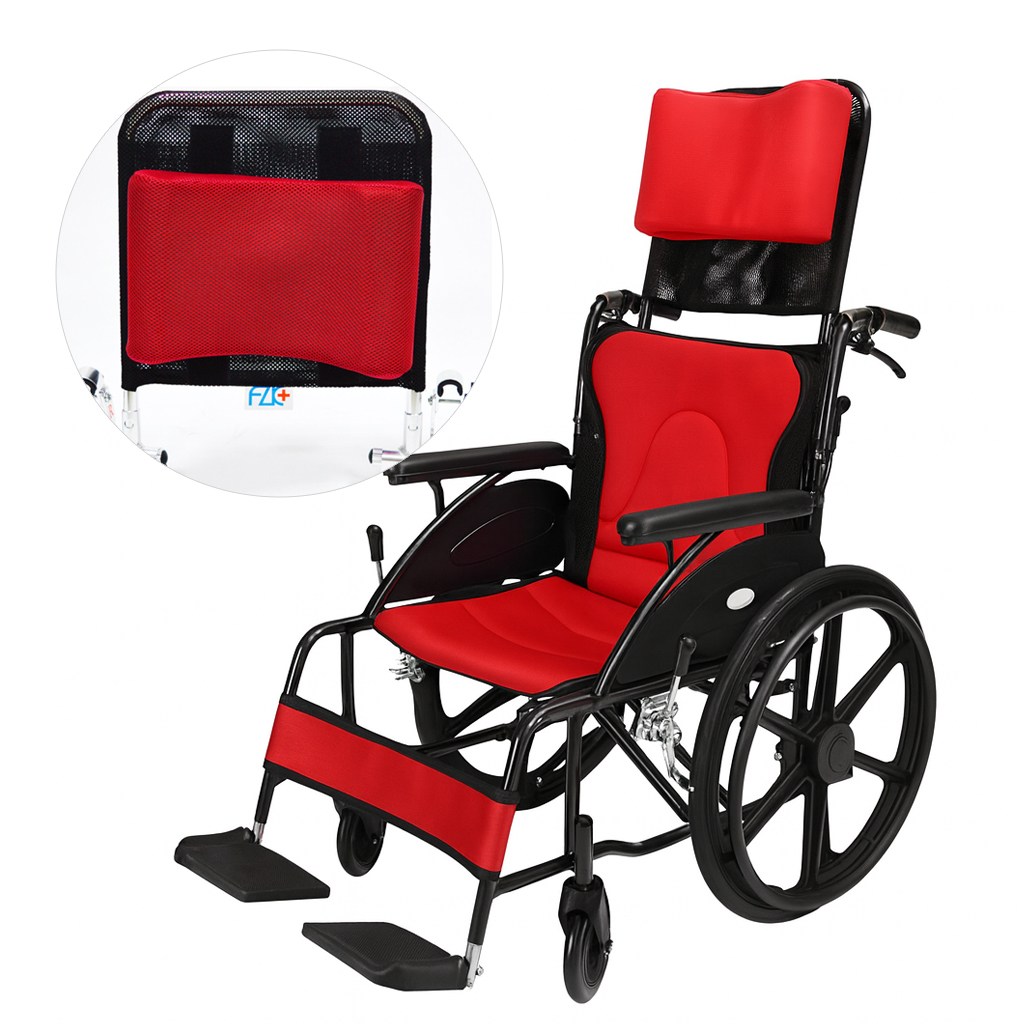 FZK+ 휠체어머리받침대 휠체어머리지지대 휠체어머리거치대, 1개, 레드 49,400원