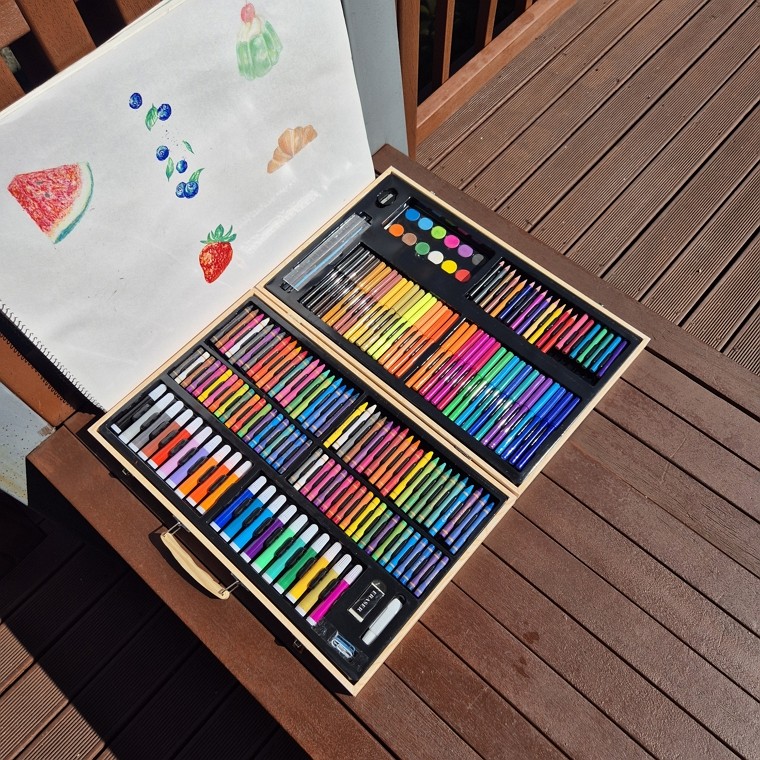 프랜즈럽  프랜즈 180색 미술도구 세트 수채 물감 색연필 크레파스 드로잉 키트FR 44,930원