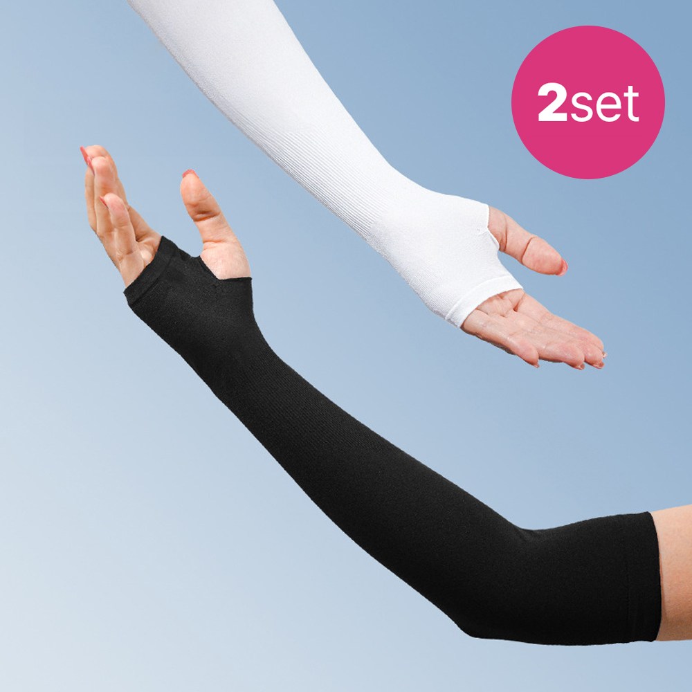 이즈코리아 쿨앤핏 손가락 고리형 팔토시 2세트 자외서 차단 쿨링원단 냉감 쿨토시 15,600원