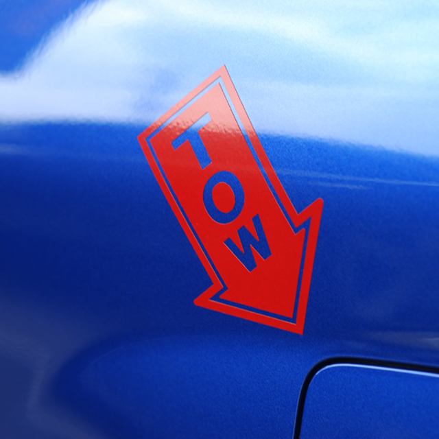 TOW 견인고리 스티커 튜닝카 데칼, 1개, 스몰 x 빨강 3,000원