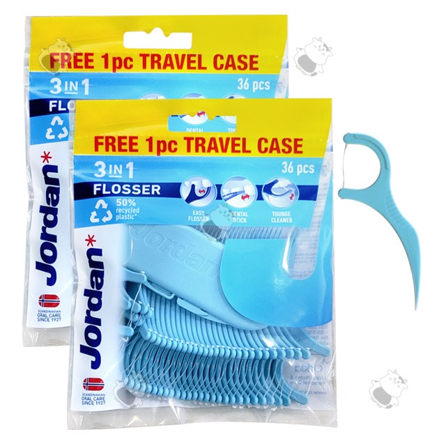 조르단 3in1 치실 36P X 2개 (트래블 케이스 증정) 치실+덴탈스틱+혀크리너 11,000원