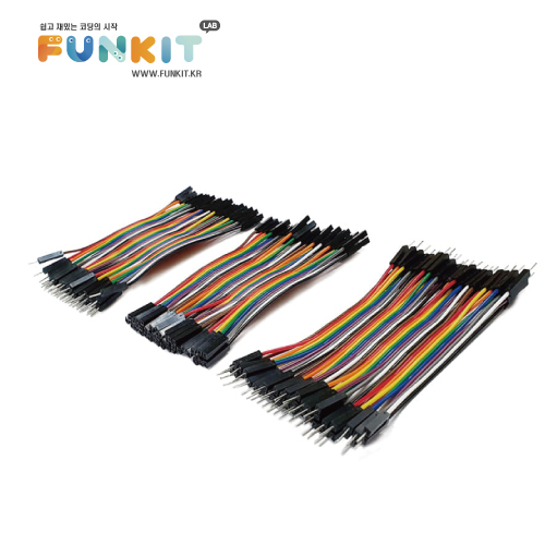 아두이노 점퍼선 10cm 40pcs(수-수, 암-수, 암-암), 1개 800원