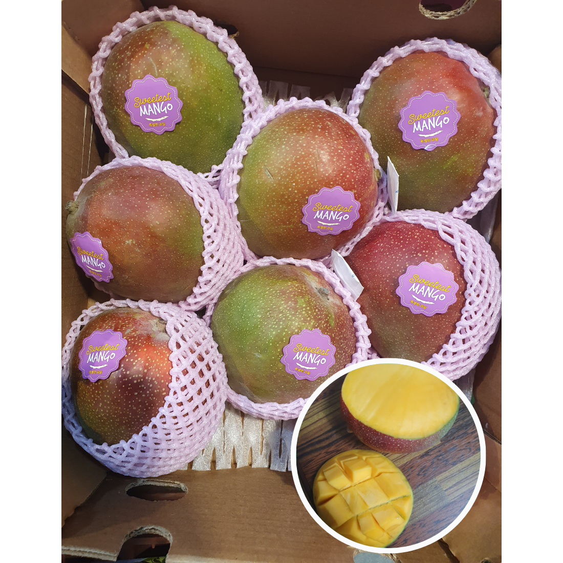 고당도 페루 애플망고 선물세트 4kg, 1세트, 2kg 29,900원
