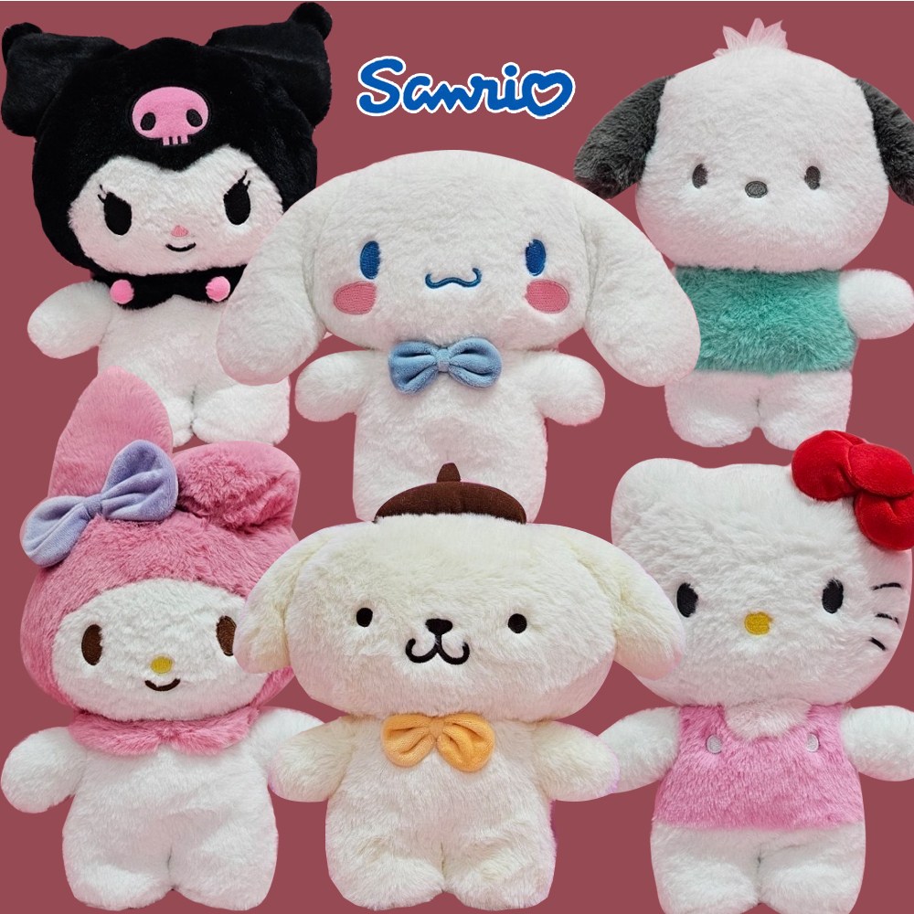 산리오 스탠딩 기본 인형 30cm 마이멜로디 시나모롤 포차코 폼폼푸린 쿠로미 헬로키티 애착 동물 15,500원
