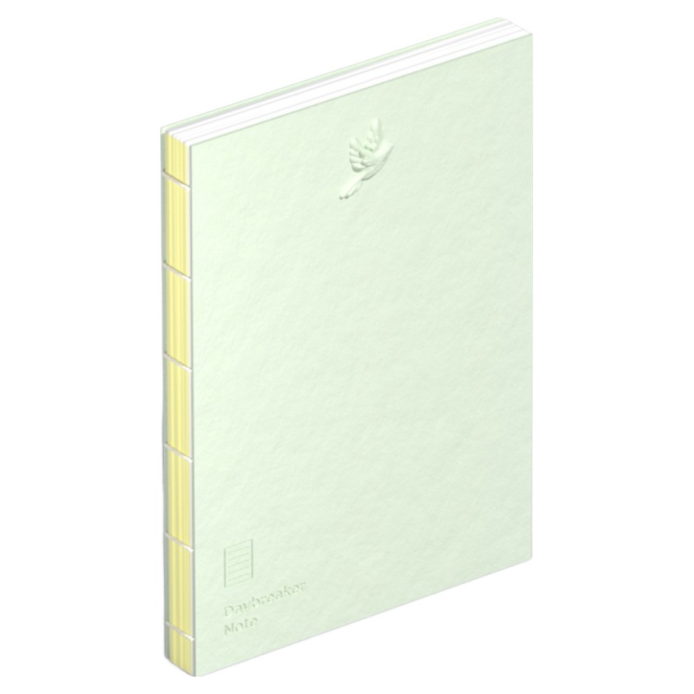 모트모트 데이브레이커 양장노트 A6 7mm 라인, 선샤인그린, 1개, 현재가 21,950원