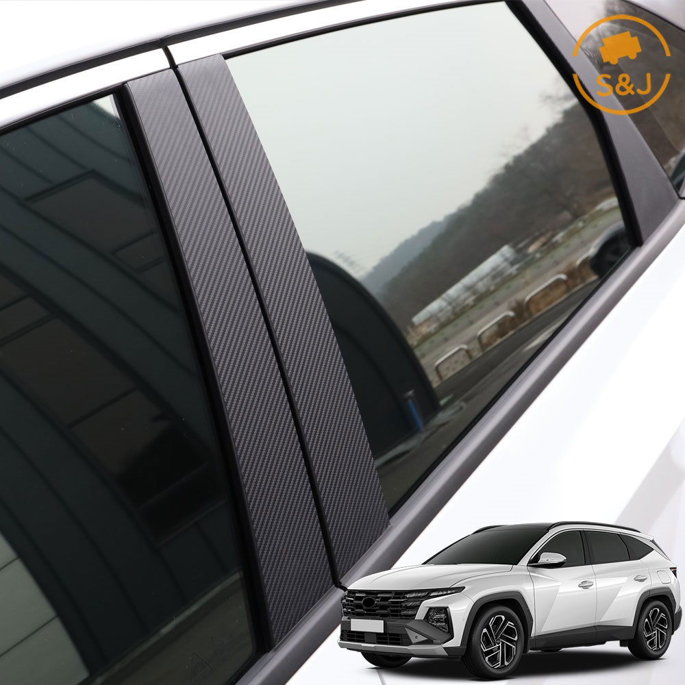 위드미카 투싼NX4 페이스리프트 호환 B필러 튜닝 카본 스티커 악세사리 12,000원