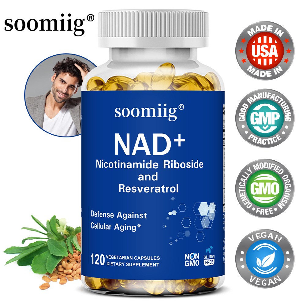 NAD+ 복합영양보충제 - NR 나이아신아마이드 리보스, 레스베라트롤 - 세포활력 영양지원 - 일상 건강관리, 3개, 120회분 62,600원