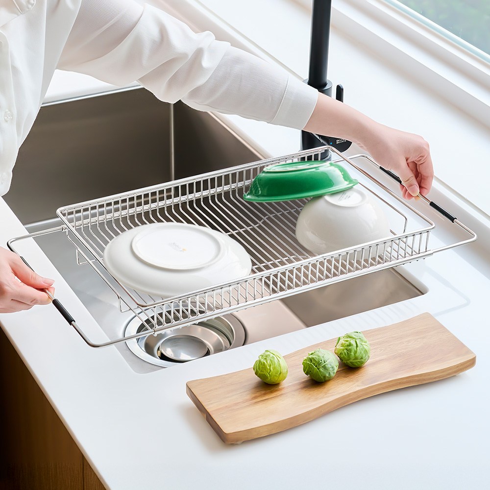 르메이드 올스텐 304 길이조절 슬라이딩 식기건조대 23,900원