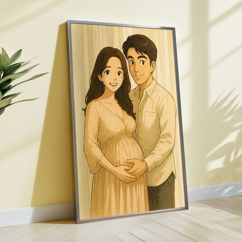 사진 애니메이션 A5 A4 A3 알루미늄 액자 지브리스타일 맞춤 제작 기념일 선물 46,200원