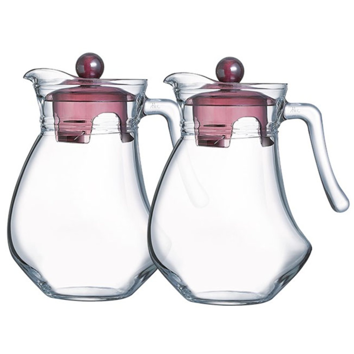 루미낙 냉장고 유리 물병 모던핑크 저그 2P, 1.3L 25,900원