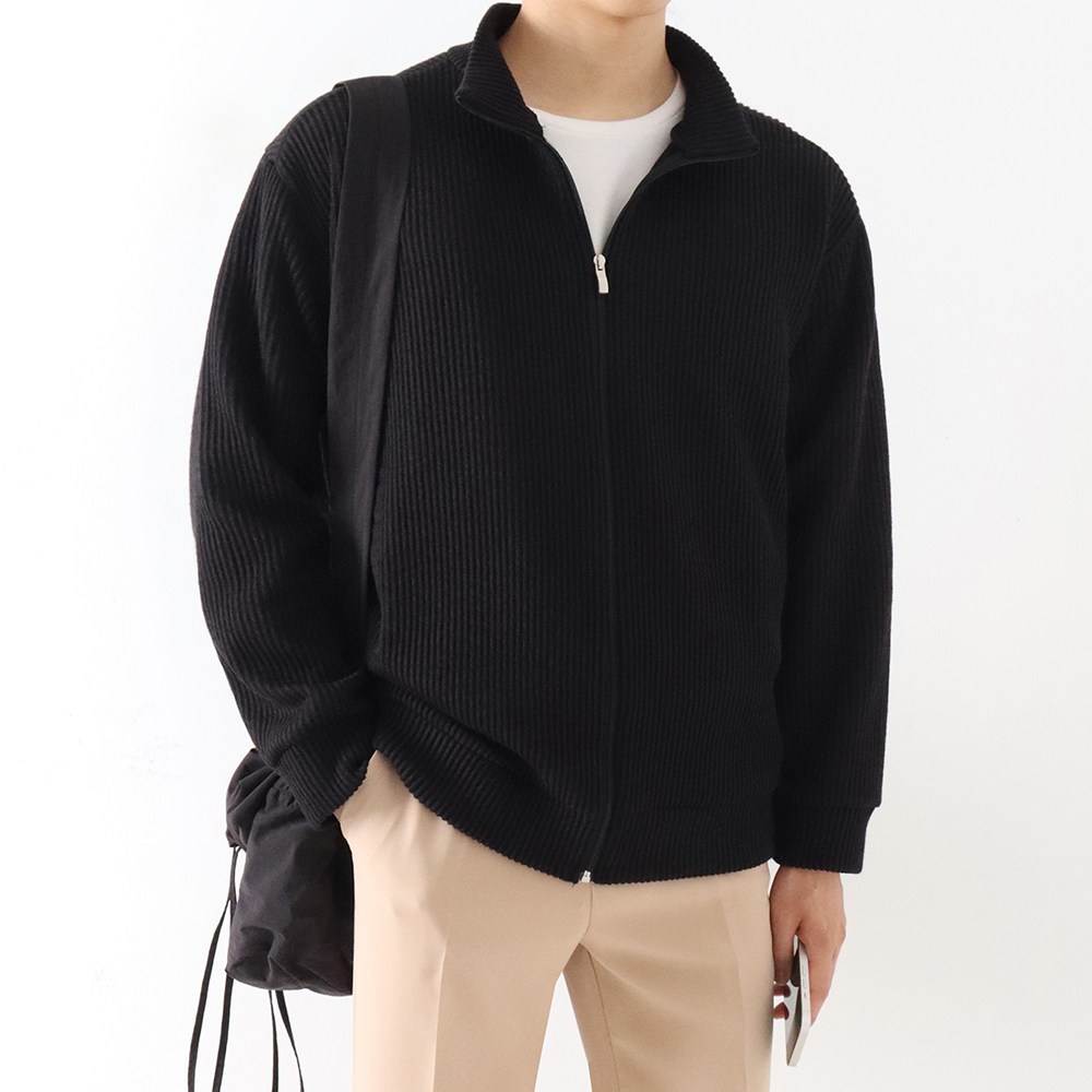 당일발송 로컨 골지 차이나 니트 집업 가디건 빅사이즈 ZZBCD022, 현재가 31,800원