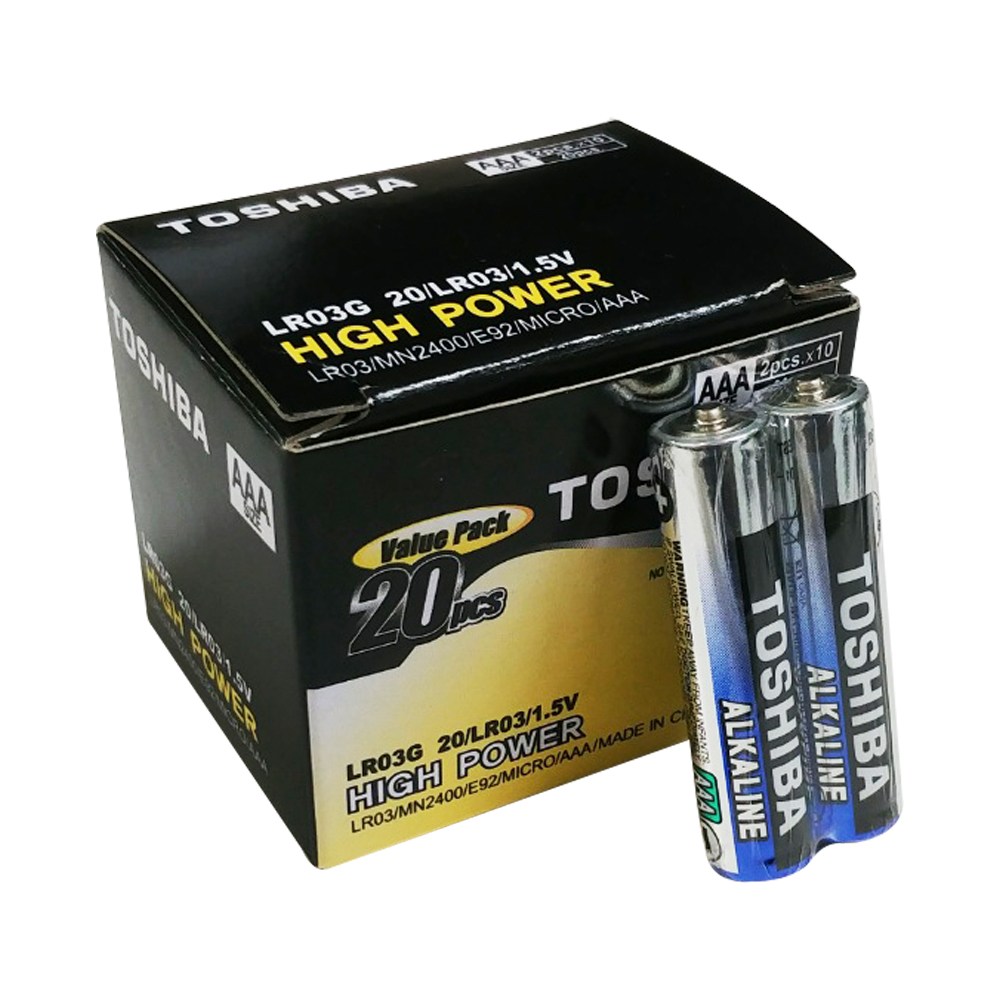 도시바 AAA 알카라인 건전지 LR03 20개입 5,800원