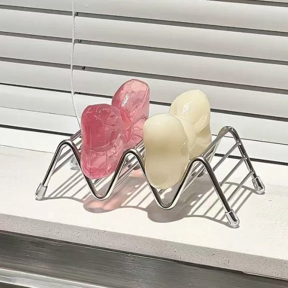 위더스욕실용품 웨이브 논슬립 304 스텐 욕실 물빠짐 비누받침대, 실버, 1개 5,990원