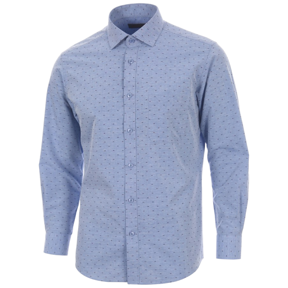 엘르 남성 카치온프린트 사계절 레귤러핏 긴소매셔츠 13132 35,000원