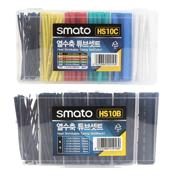 열수축튜브세트 6종 100개입 스마토 SMATO, 1개 2,800원