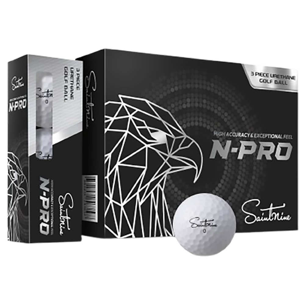 세인트나인 N PRO 프리미엄 우레탄 골프공 3피스, 화이트, 1개, 12개입 42,000원