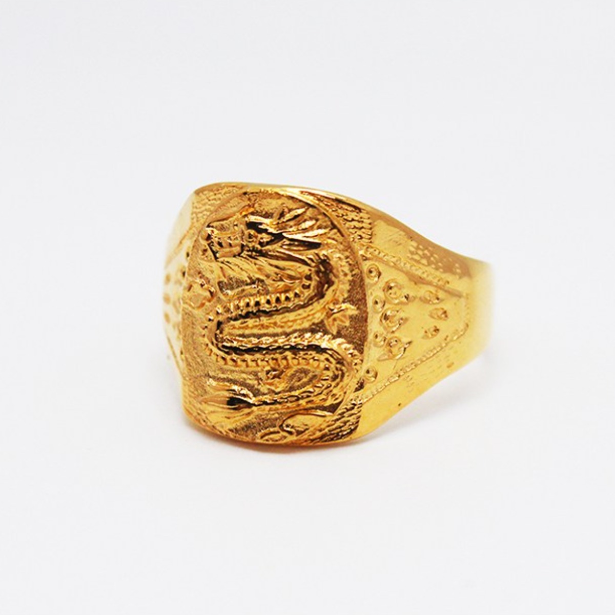 주얼리고든 실버925 24K 금도금 용반지 안막음 묵직한 남자 은반지 157,800원