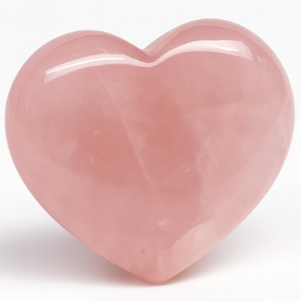 천연 로즈쿼츠 하트 원석 파워스톤 | 장미수정 사랑 에너지 크리스탈, 1개, 단일색상, 현재가 16,200원
