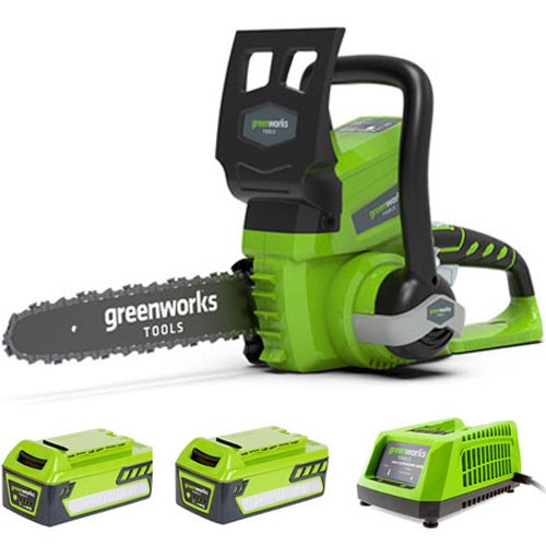 그린웍스 24V 충전 체인톱 + 4Ah 배터리 2p + 충전기 세트 358,000원