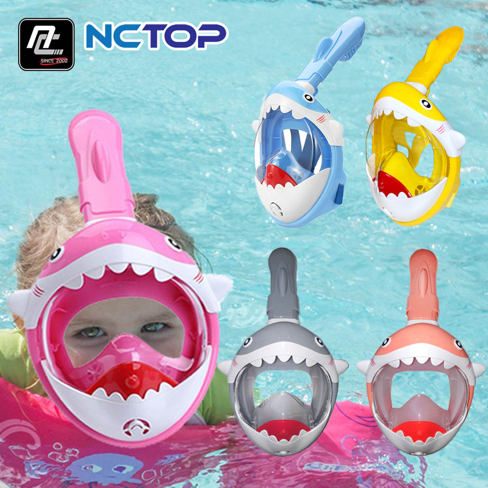 엔씨탑 상어 스노쿨링 유아 풀페이스마스크(KC인증 유해물질 검사 완료) 25,900원