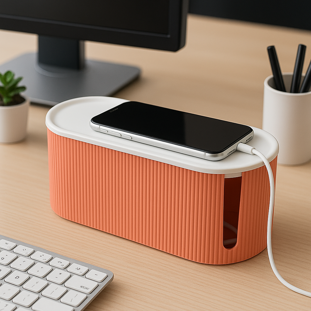 하스몰 투톤 컬러 멀티탭 템바보드 케이블 박스 정리함, 현재가 9,500원